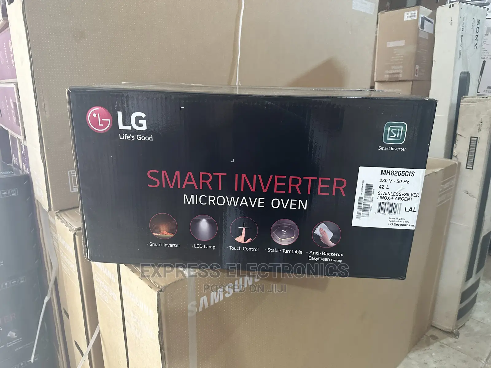 LG Smart Inverter Microwave Oven MH8265CIS 42L Ash Color