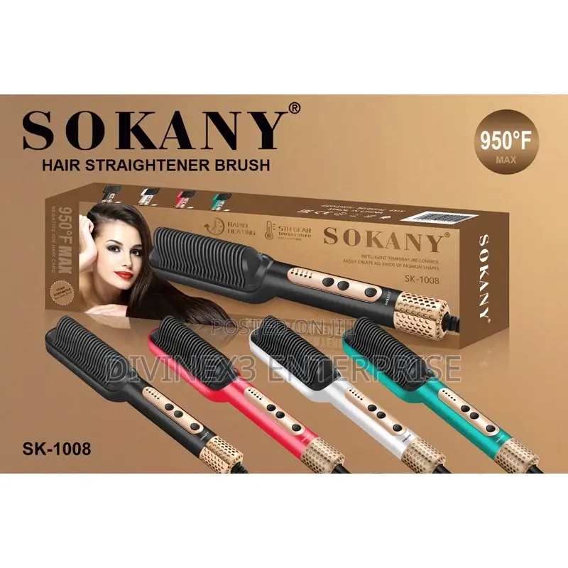 Sokany Straightener Brush