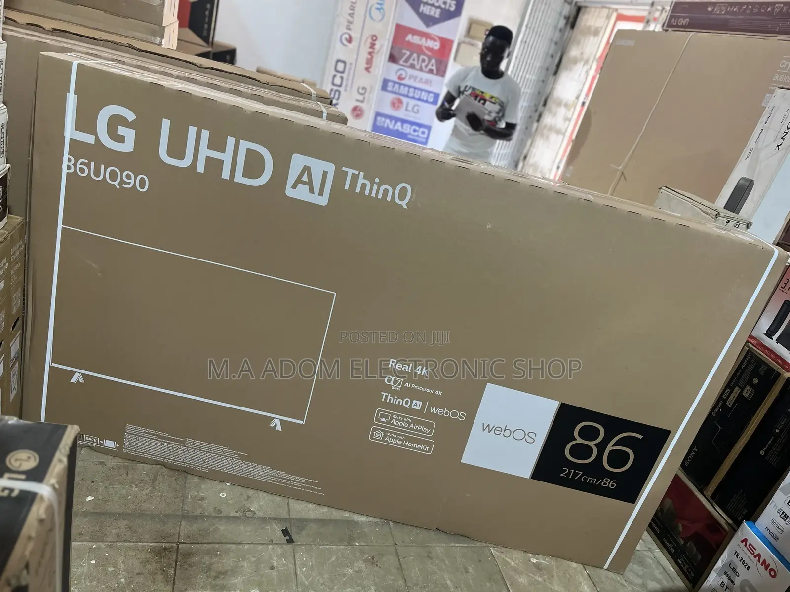 LG UHD TV 86 Inch UQ9000 Series, Cinema Screen Design Cin