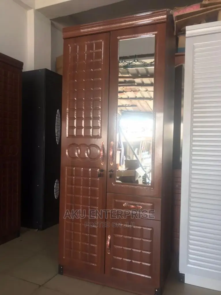 2 in 1 Brown Wood Wardrobe With Drawers