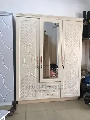 4 in 1 and 3 in 1 White Wood Wardrobe With Drawers