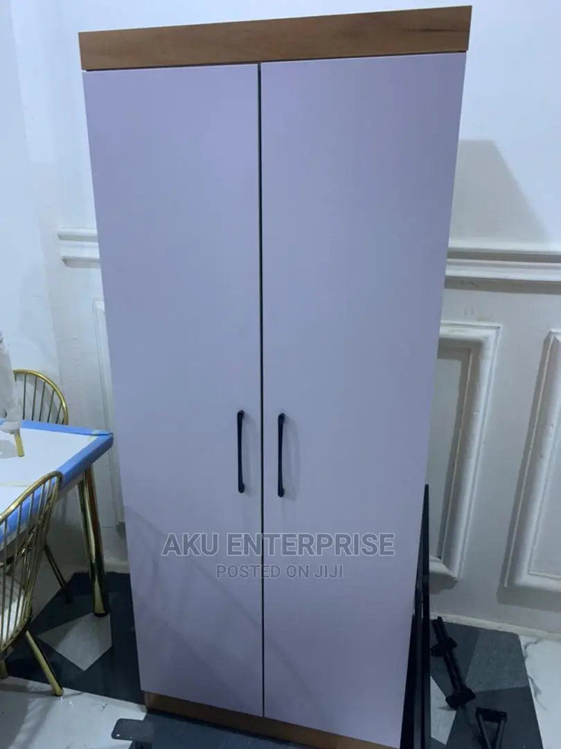 2 in 1 White Wood Wardrobe With Drawers