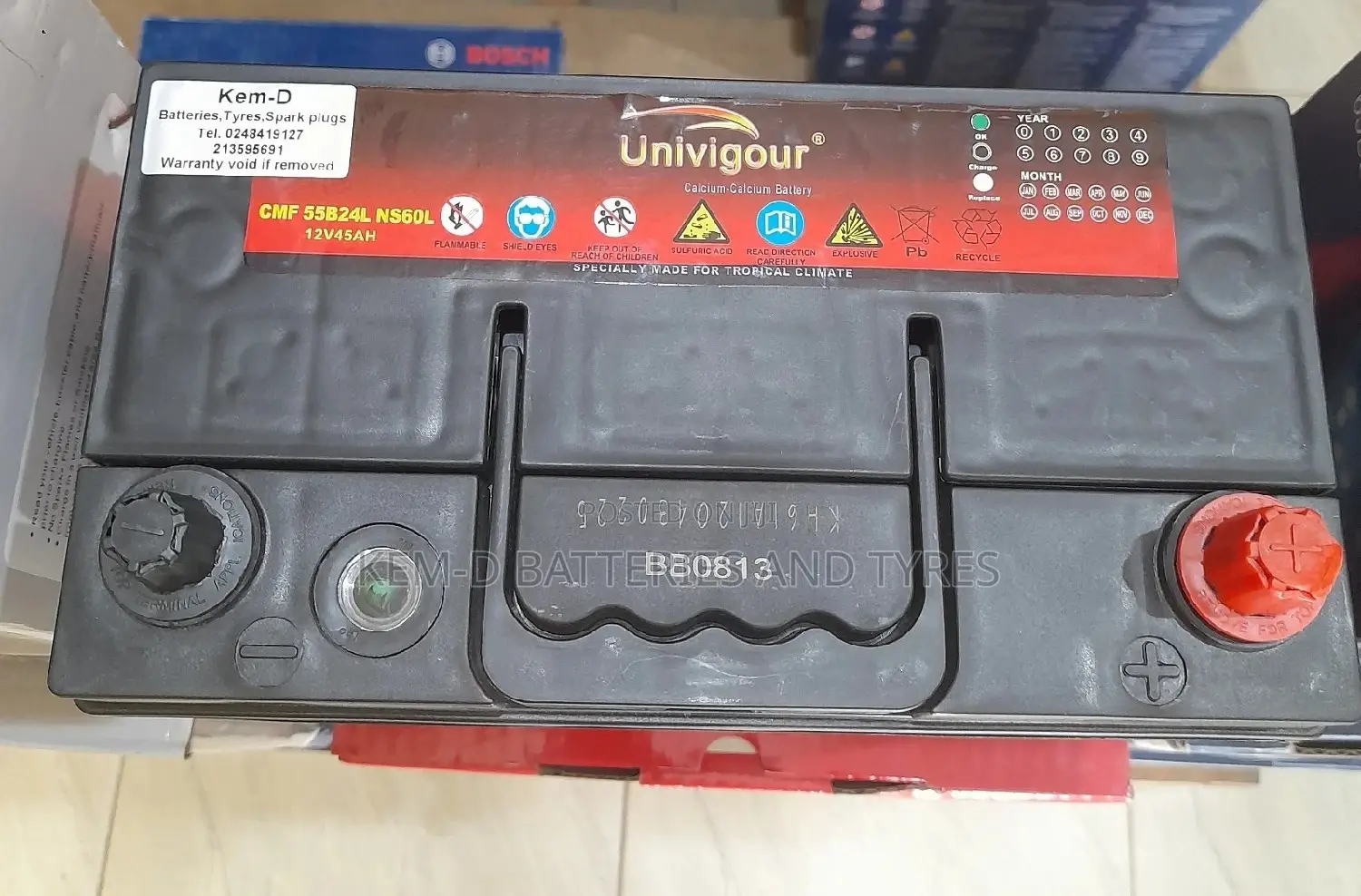 New Univigour Battery - Good for Vitz and Belta