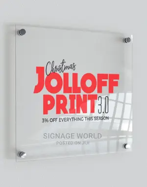 3D Sign, 2D Sign, Glass Sign