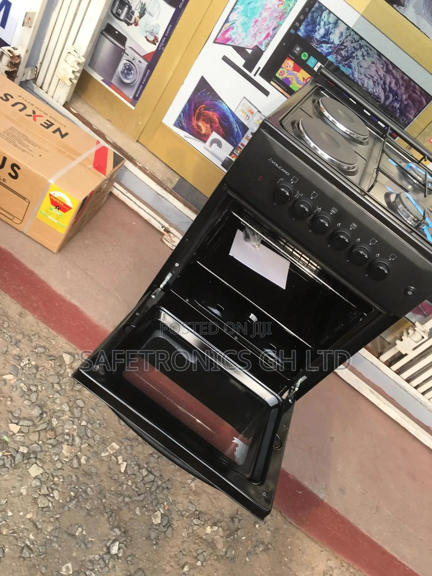 4 Gas Burner, Auto Ignition, Oven And Rotisserie Grill, Lamp