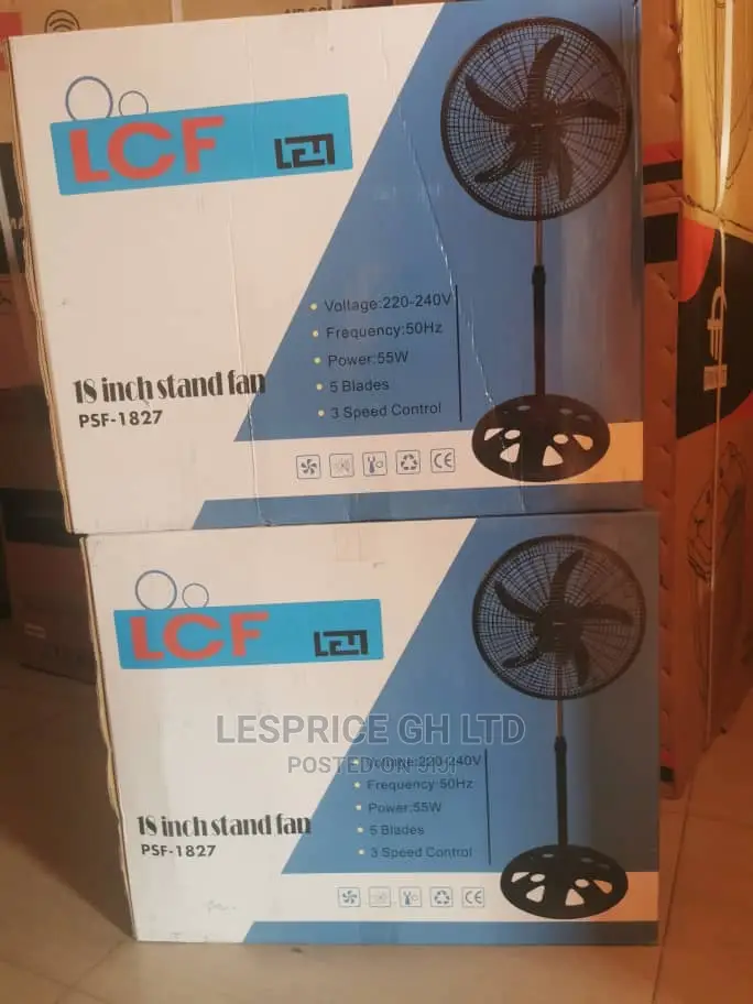 New in Stock Pearl Standing Fan 18inch