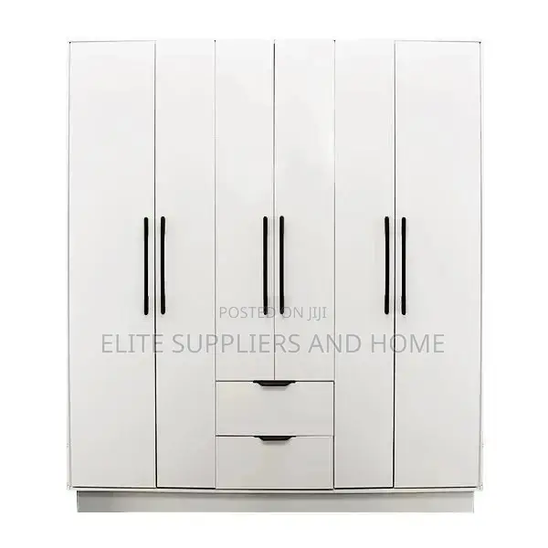 Wardrobe 6doors 2drawers White
