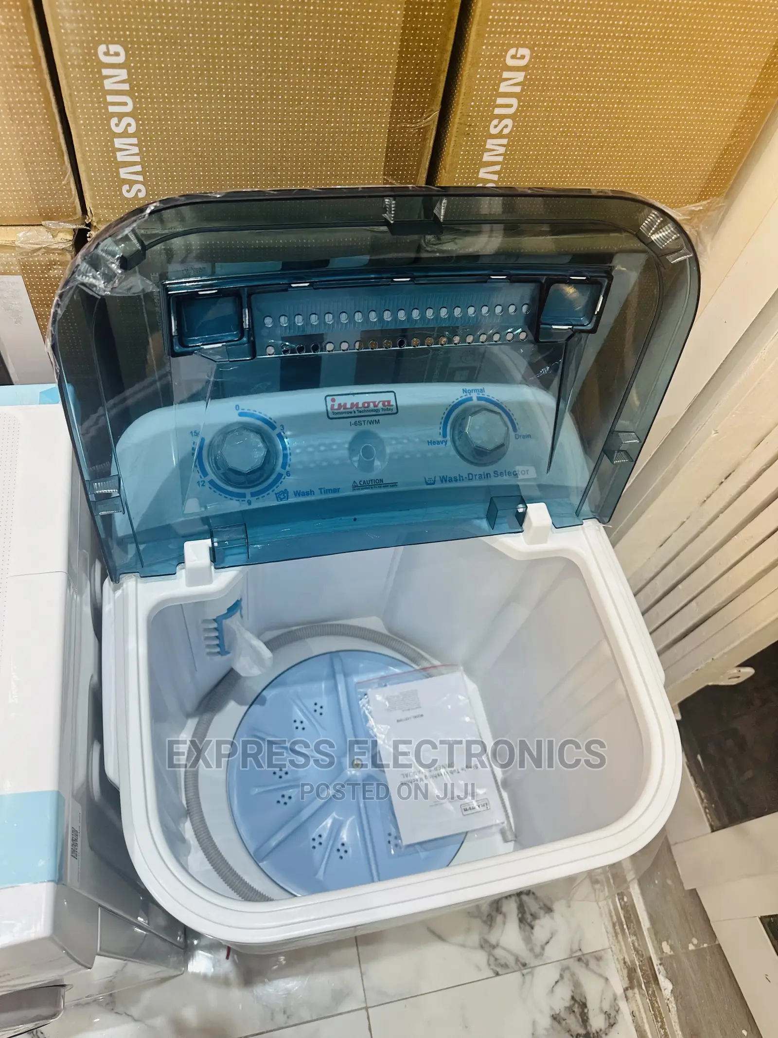 On/Off Timer  Innova 6kg White Single Door Washing Machine