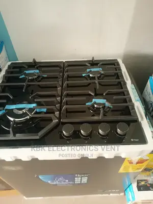 Wiggo 60*50 4burner Black Inbuilt Hob