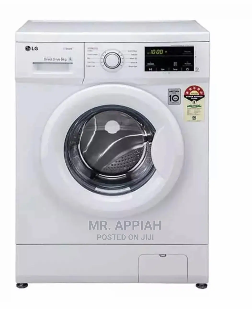 LG FH2J3WDNP0 Smart Washing Machine With Touch Control Panel