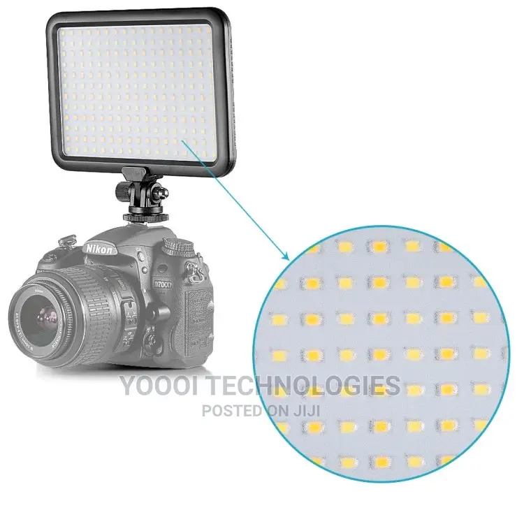 Triopo Bi Color Camera Top Led Light With Battery Charger