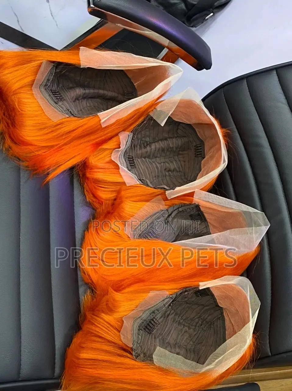Orange Bob Wig