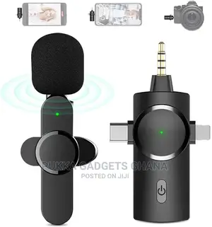 3in1 Wireless Microphone for Phone and Camera