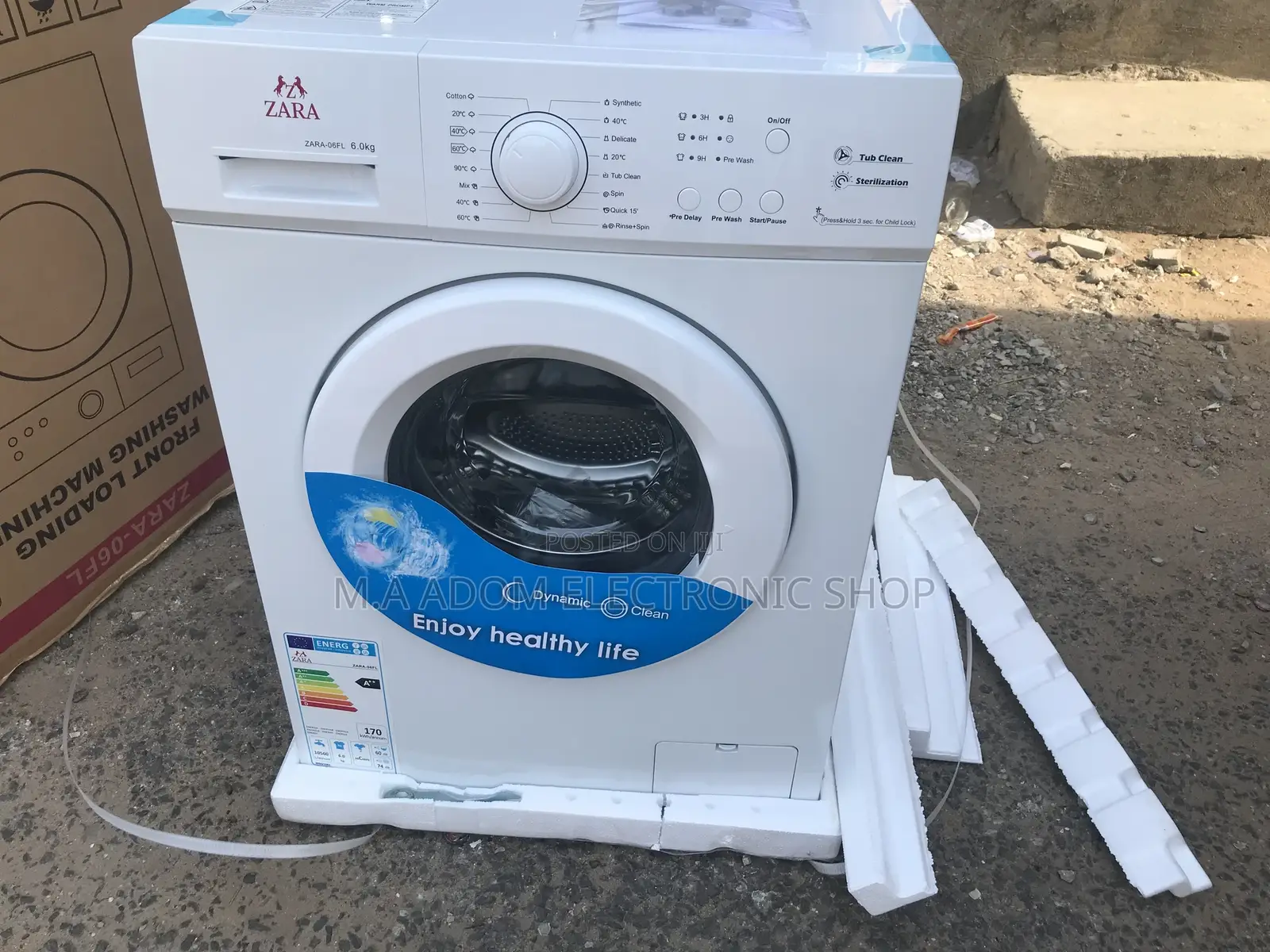 New Zara Washing Machine 6KG Full Automatic Front Load