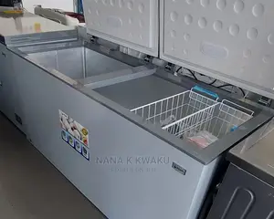 Pearl Pcf610 Double Door Freezer Silver