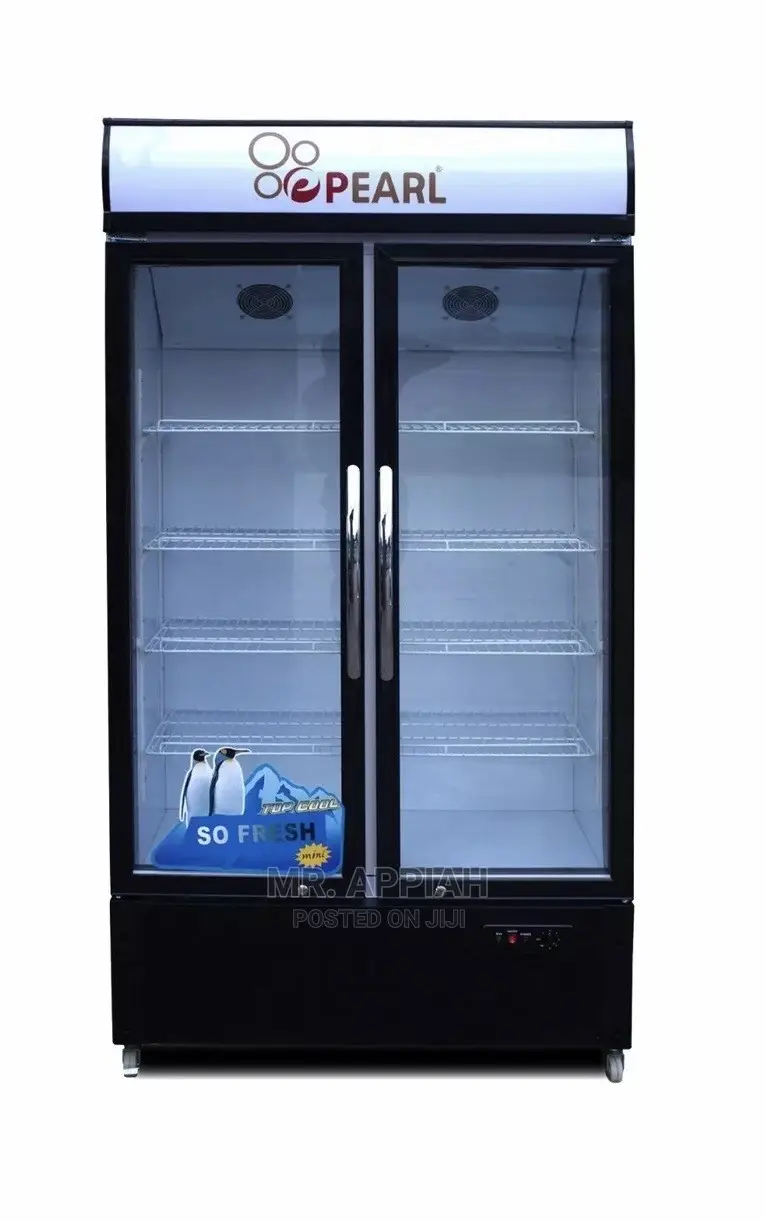 Pearl Double Door Display Fridge / Beverage Cooler PVC-74