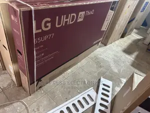 High Efficiency LG Up77 Series 65”UHD Glossy Smart Tv