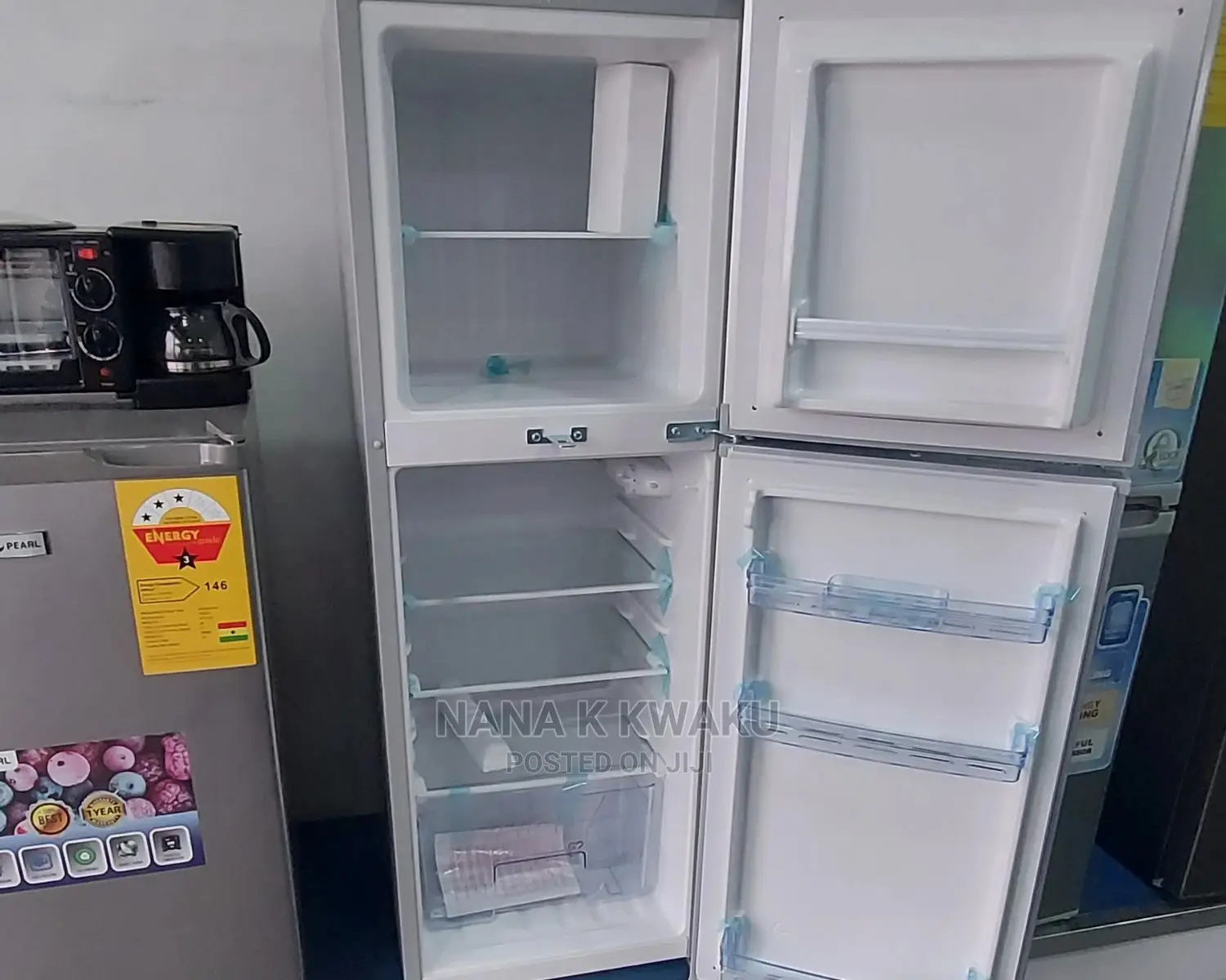 New_nasco Nasf2-20 Double Door Fridge With Top Freezer