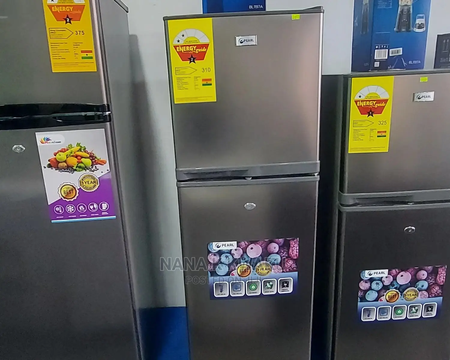New in Box_pearl Pf20 Double Door Fridge