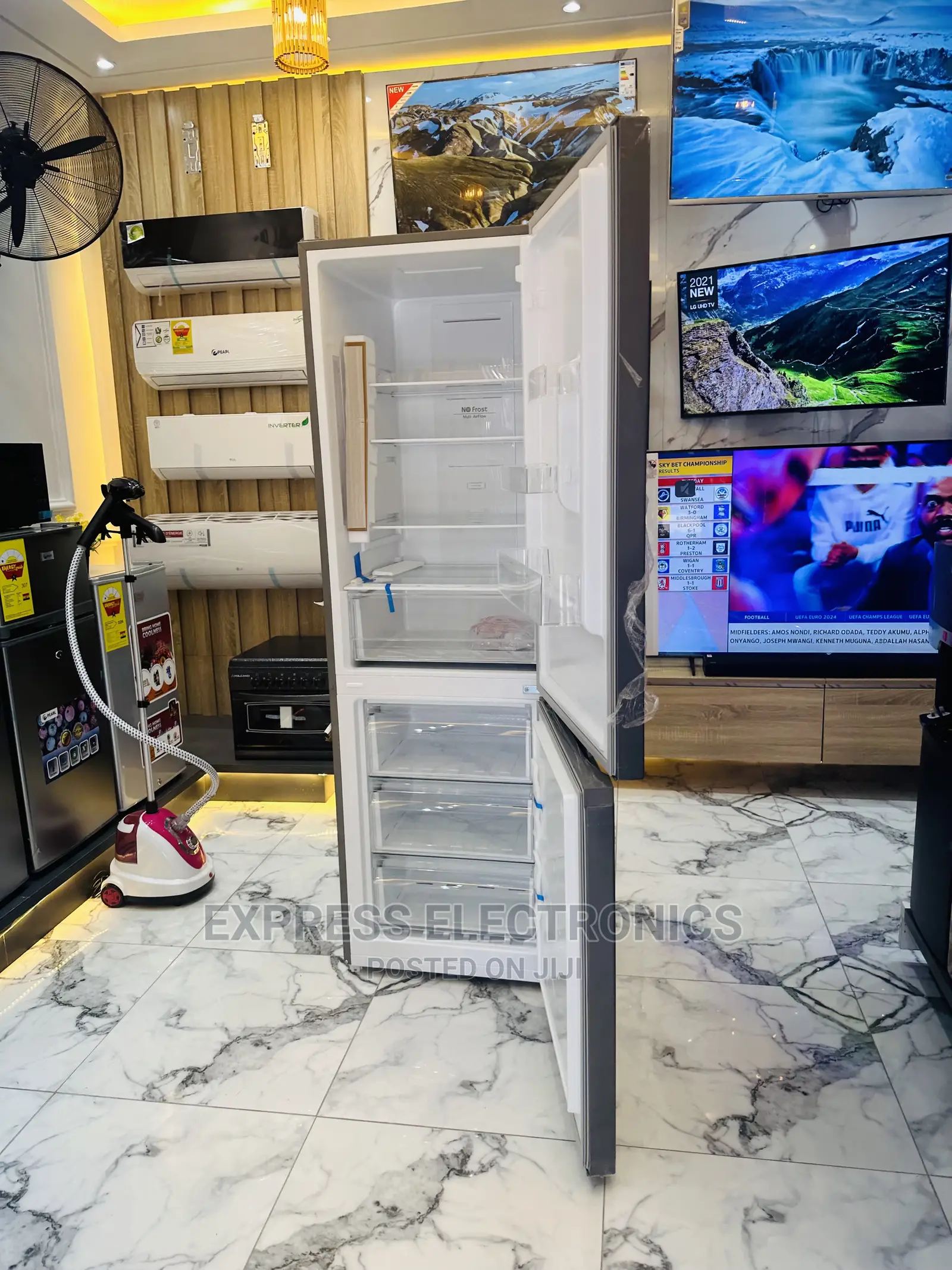 Electronic Control Crisper Chiq Fridge Double Door CHBM-370W