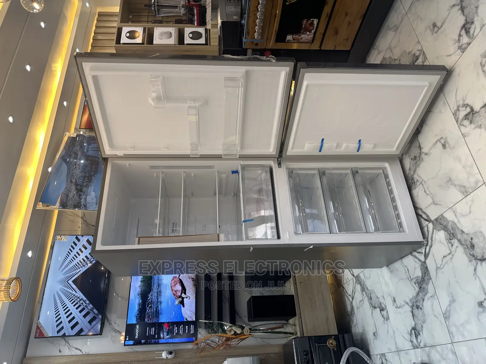 Perfect Side for Cabinet  Chiq Double Door Fridge