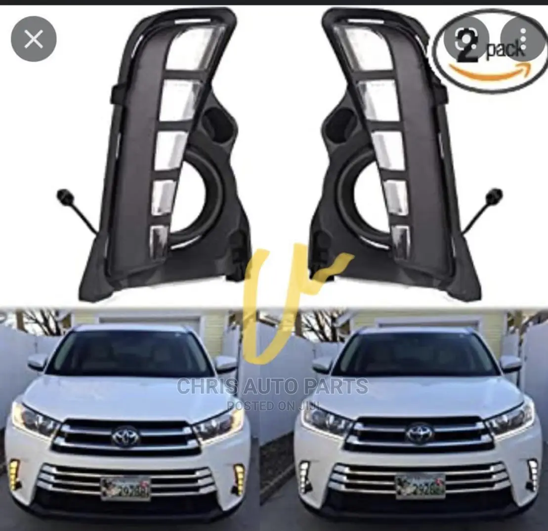 Toyota Highlander 17 Fog Light Covers Led