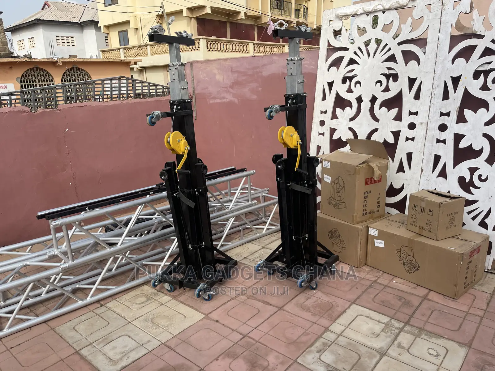 Trusses , Chandeliers, Stage, Lighting Services and Rentals