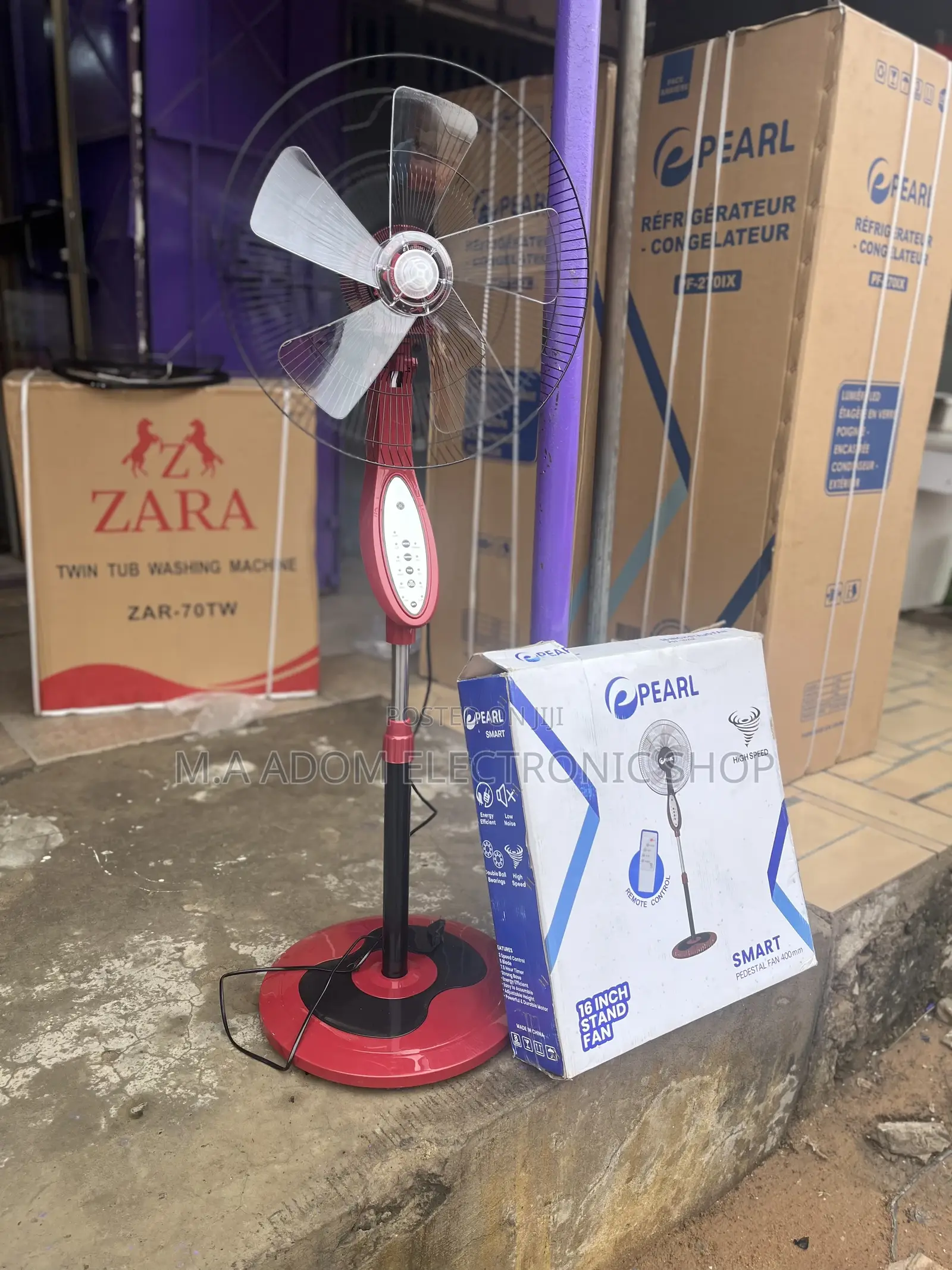 3 Speed Pearl 16” Remote Control Fan