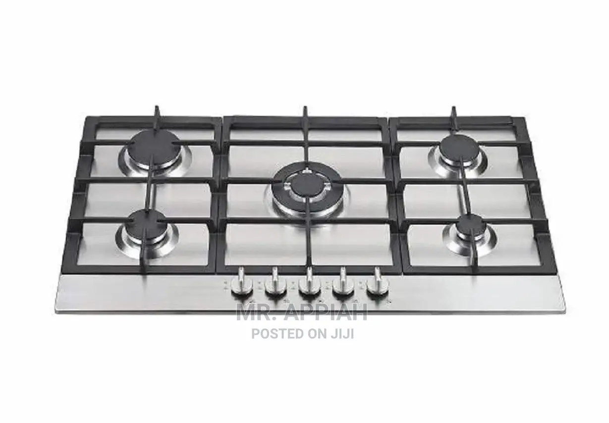 Midea 90cm 5 Burner Gas Hob| Stainless Steel 90g50me005-Sft