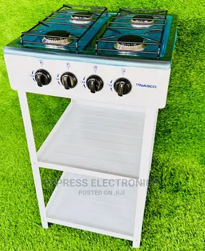 Enjoy Better Cook With Nasco 4burner White With Stand