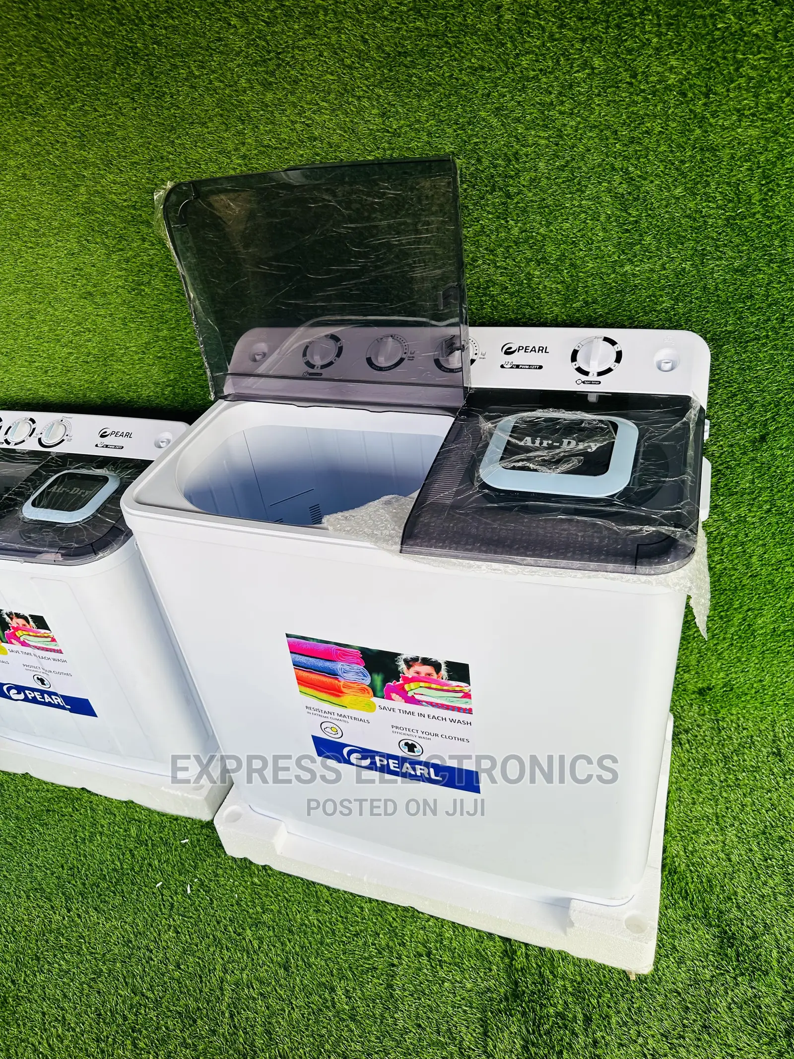 White Washing Machine Twin Tub Pearl 12kg Topload