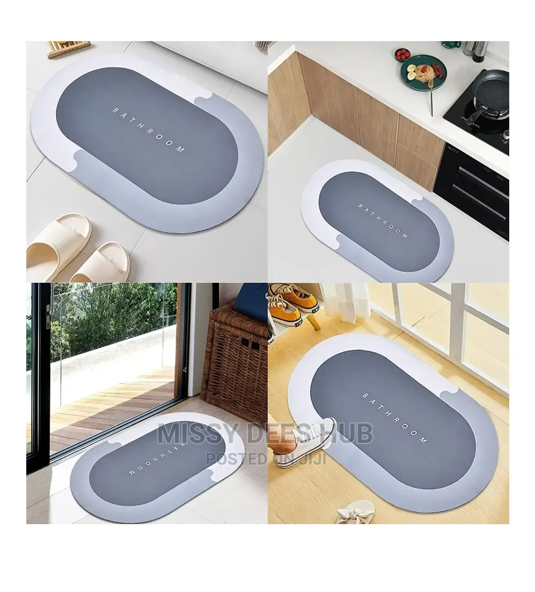 Super Absorbent Bathroom Mat - Medium Sized