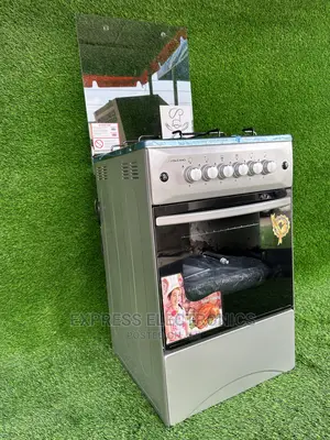 Kitchen Range Inox Grey Oven Grill Volcano 4burner Stove