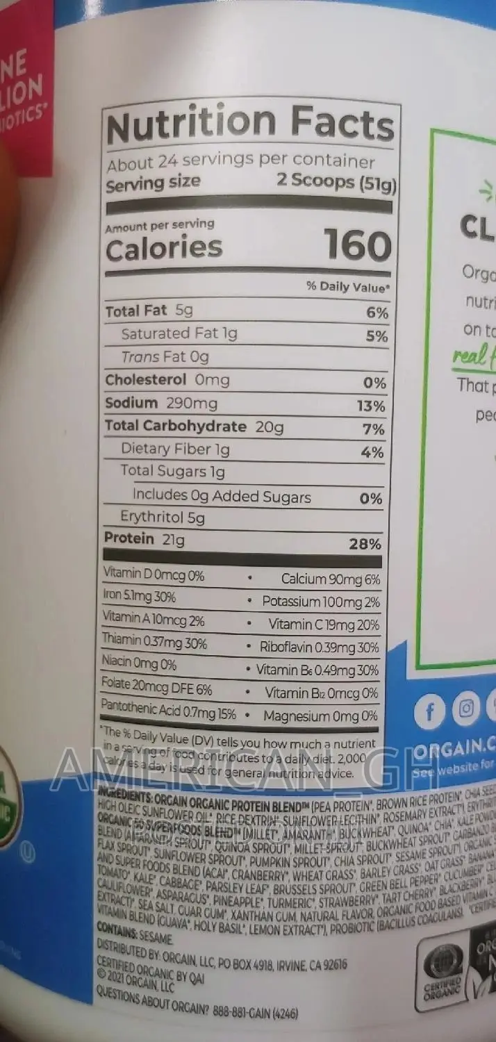 Orgain Organic Protein