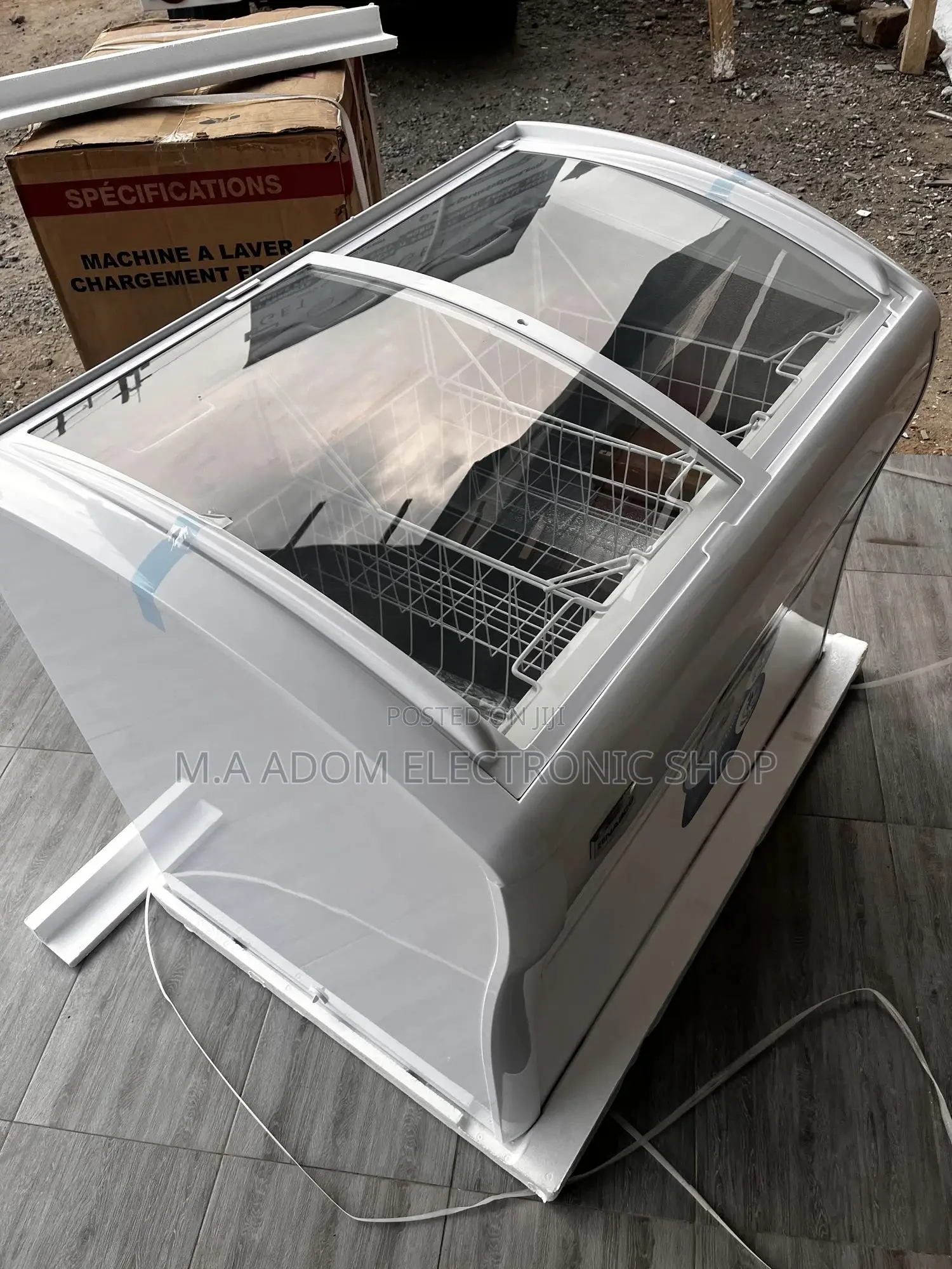 300 Litres Nasco Display Chest Freezer With Glass Door