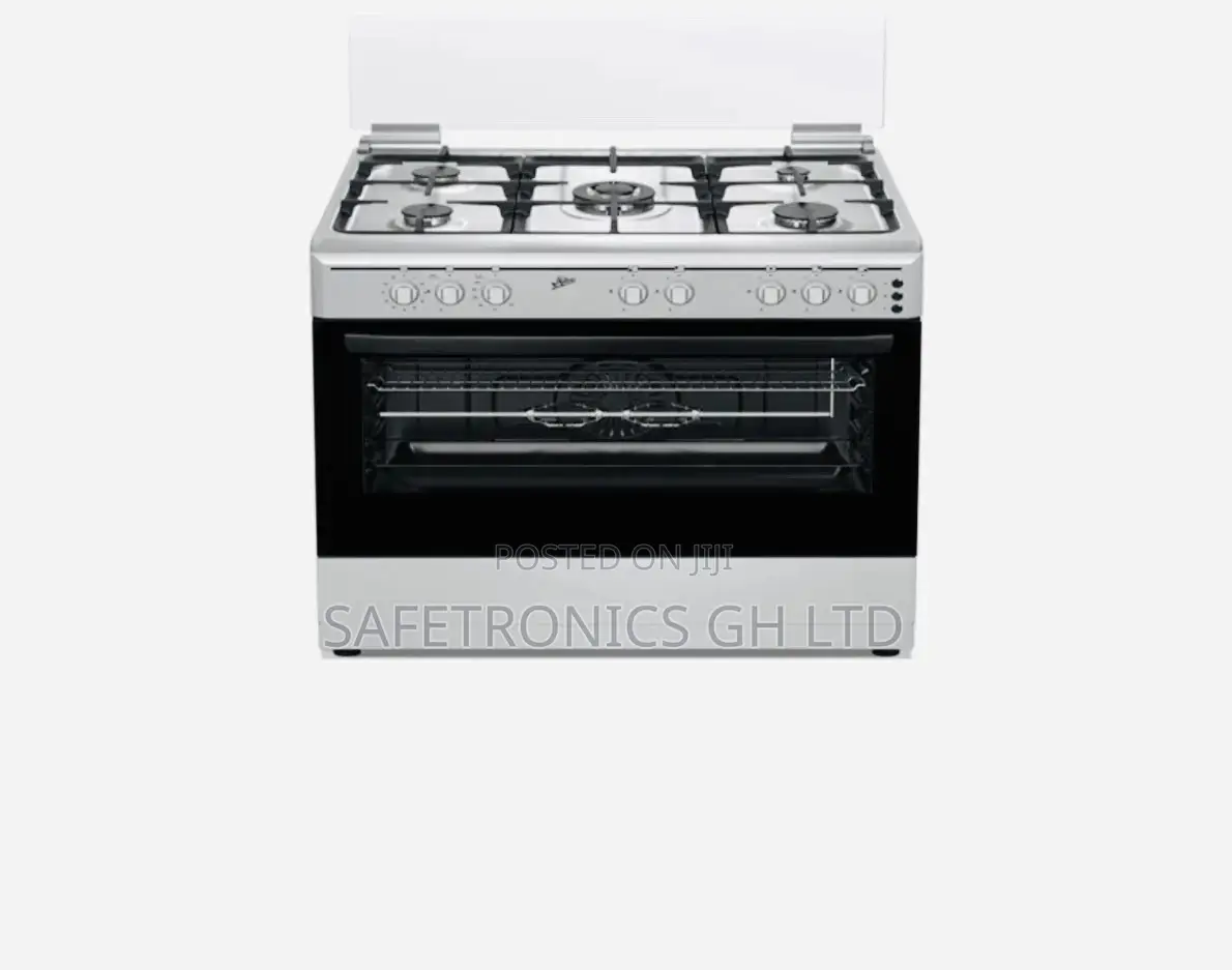 Milton Freestanding Gas Cooker 5 Burner Full Safety Stainles