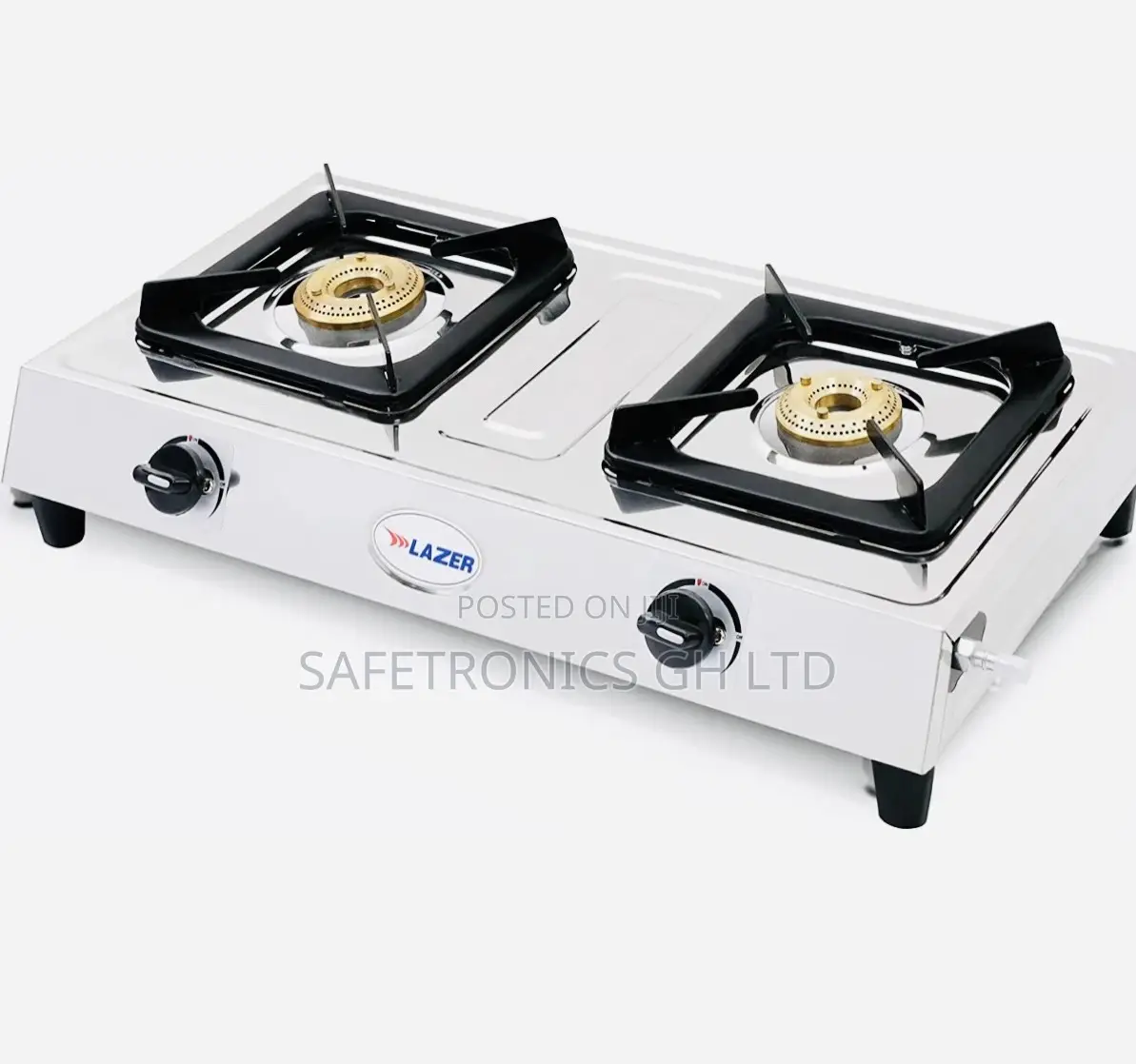 Lazer Pearl Stainless Steel 2 Burner Gas Cooktop