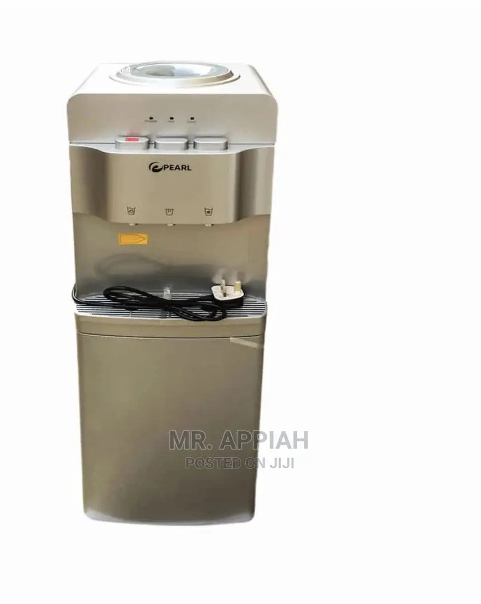Pearl Water Dispenser With Fridge – Black PWD-1117FBL