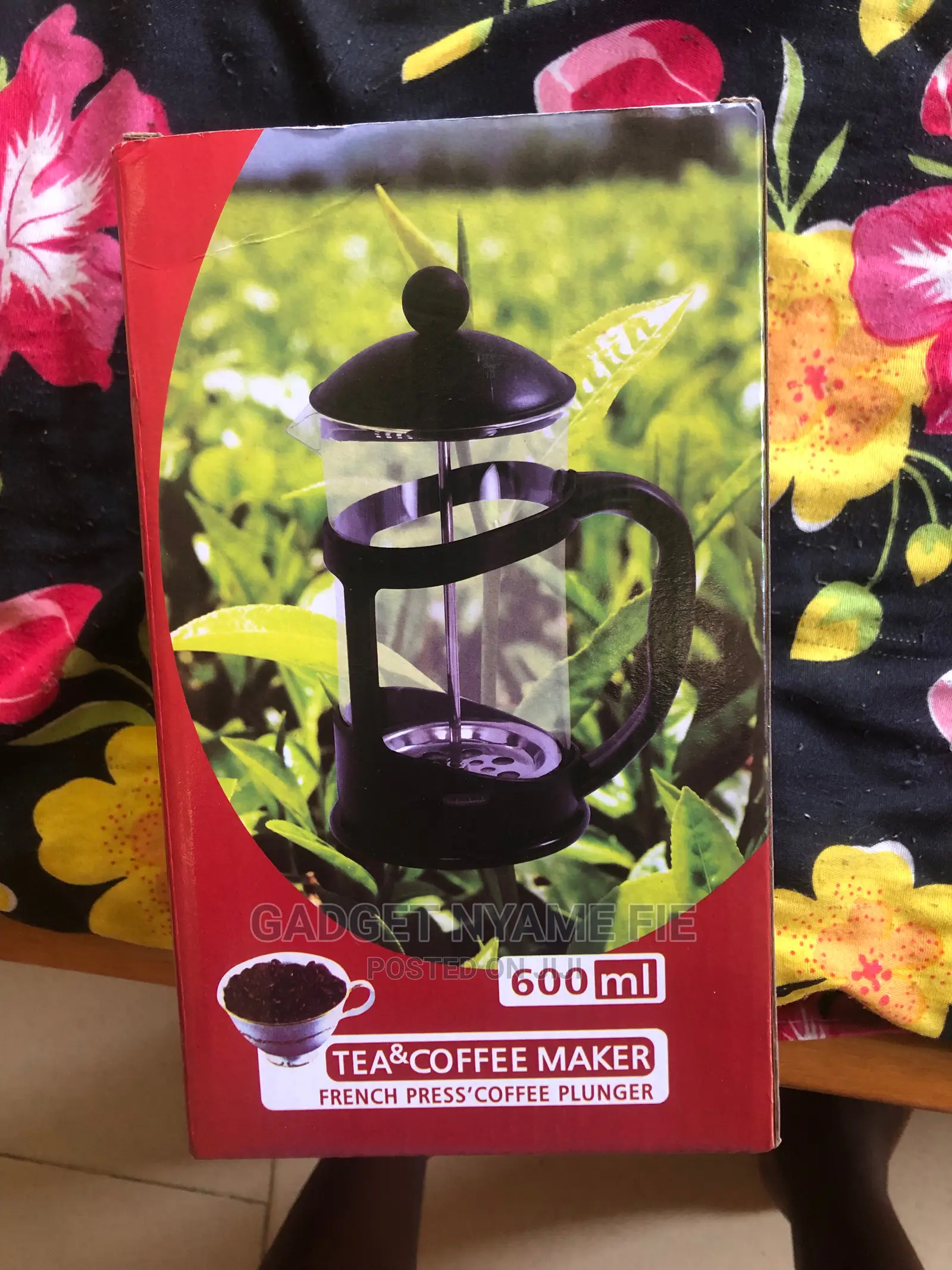 600ml French Press Coffee Plunger Tea and Coffee Maker