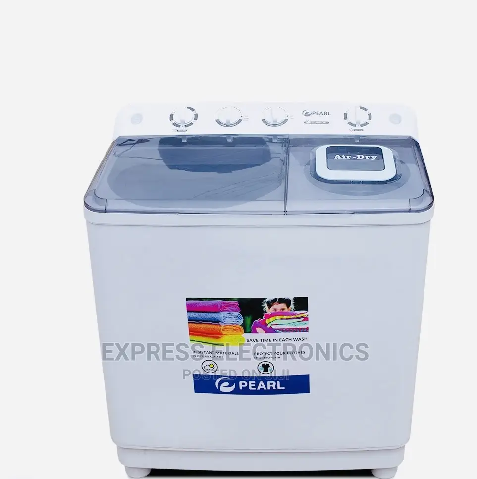 Elegant Sleek Design 7kg Pearl White Twintub Topload Wm