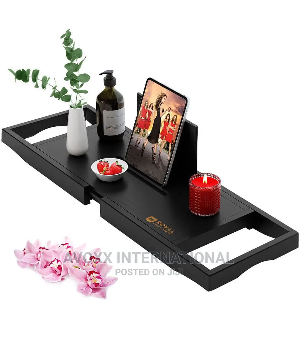 Royal Craft-wood Bath Rack - Black/Gray