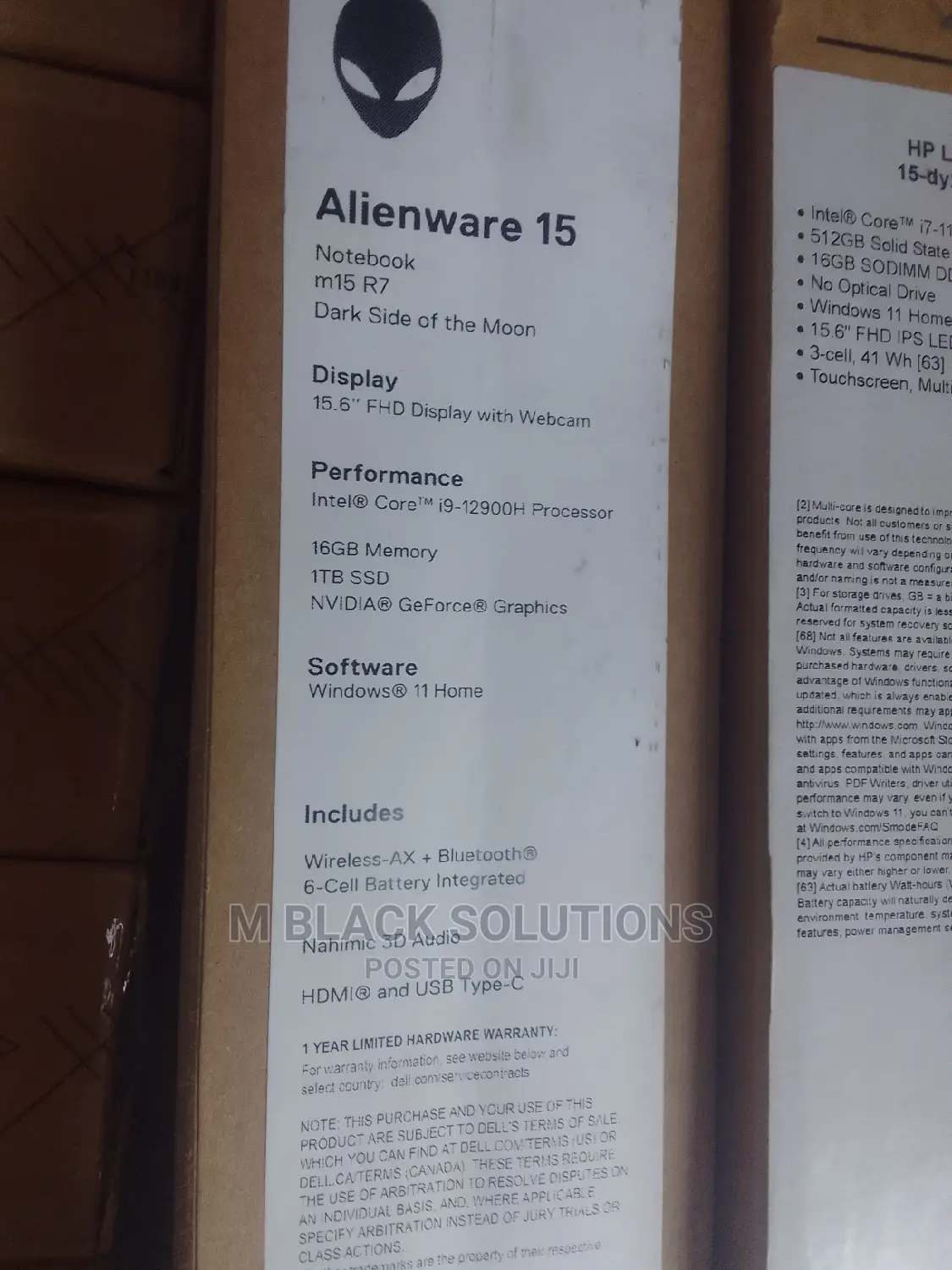 New Laptop Dell Alienware 15 16GB Intel Core I9 SSD 1T