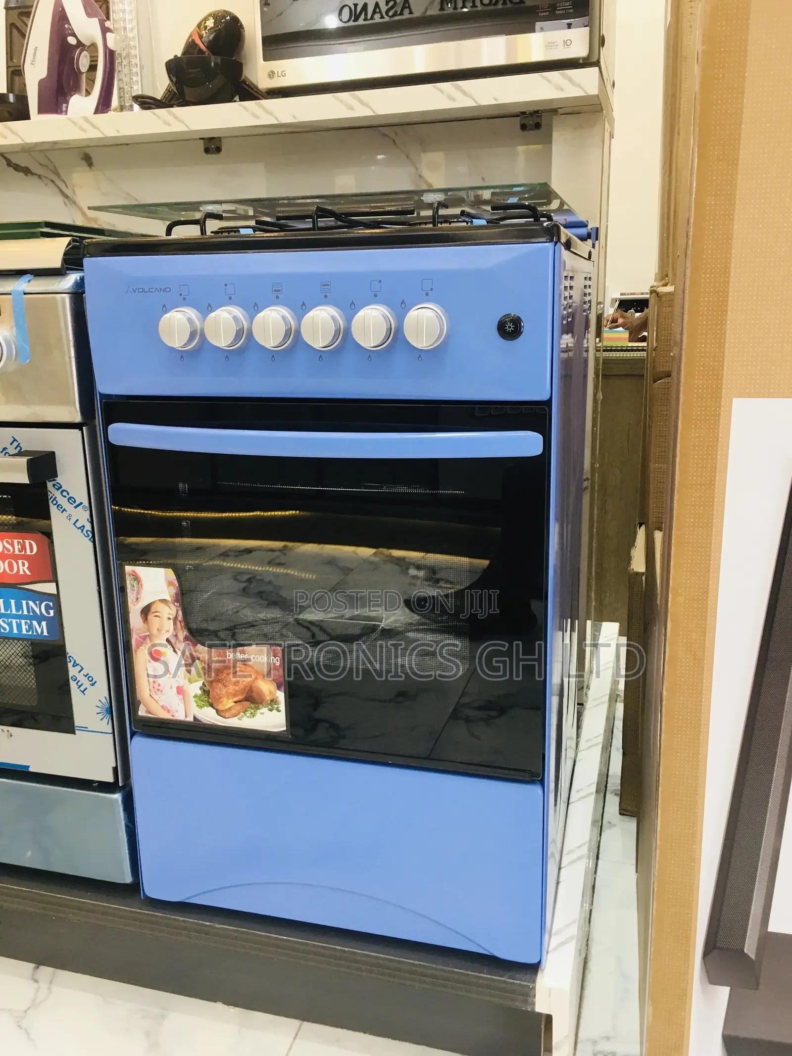 Volcano 4 Gas Burner With Oven and Grill 50×50