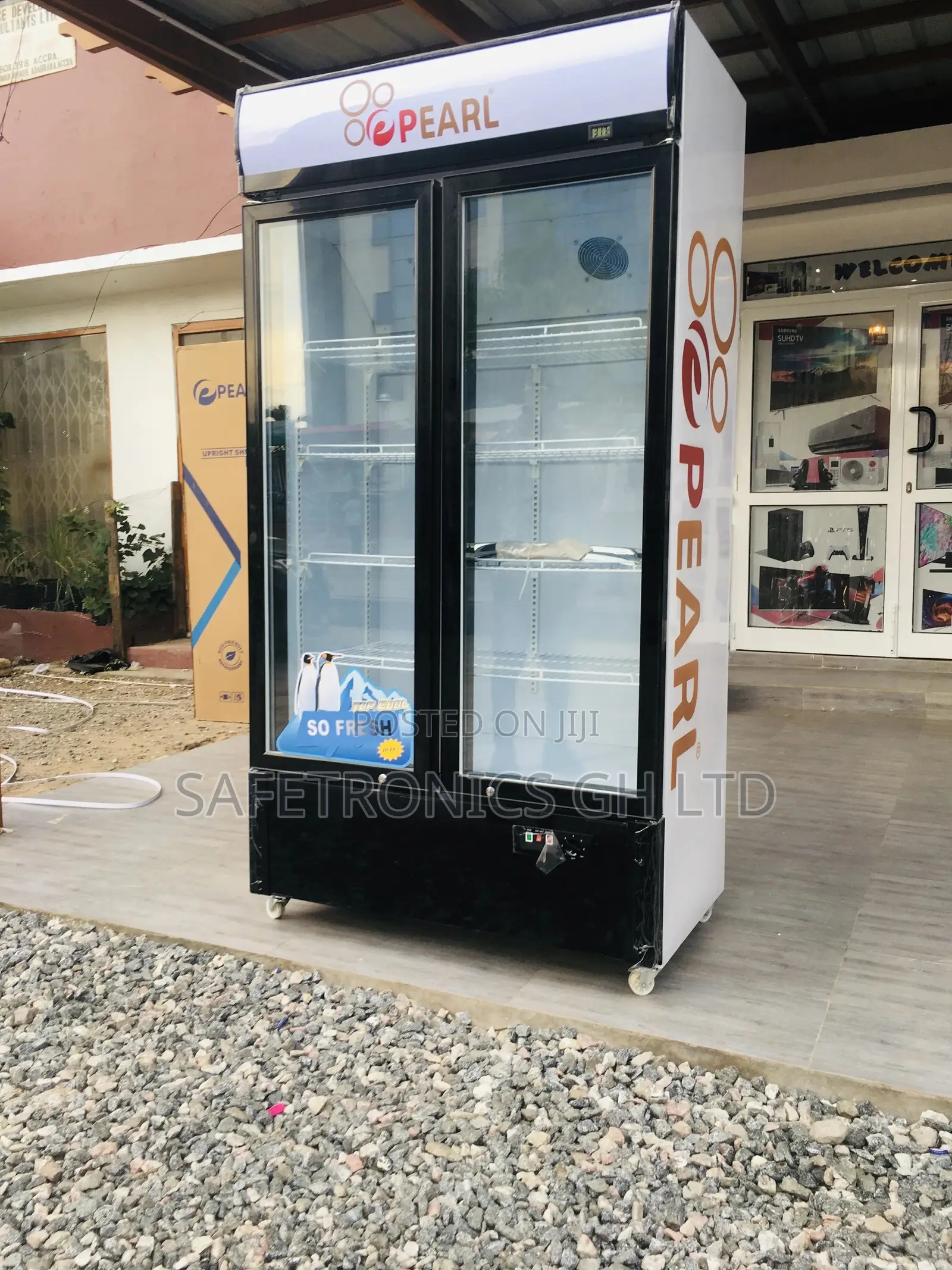 Pearl 568liters Double Door Display Fridge / Beverage Cooler