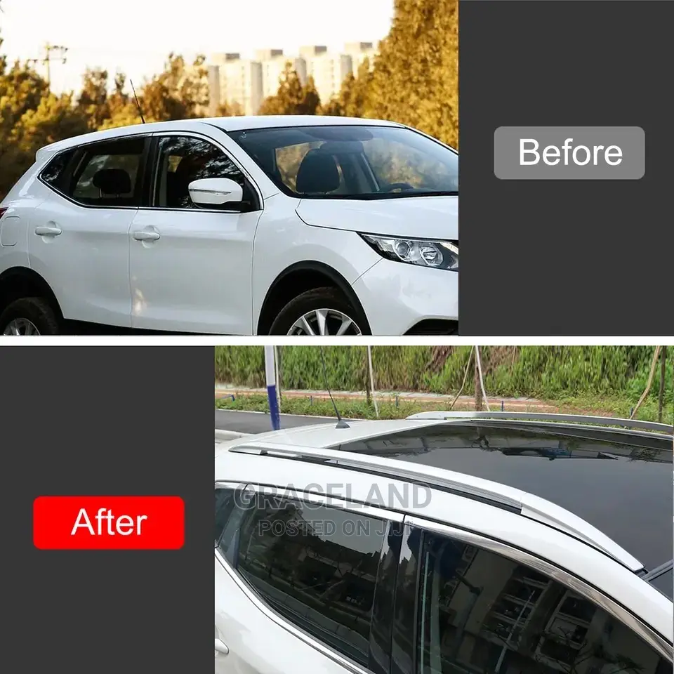 Roof Rack Side Rails Bars Luggage Holder Aluminum Alloy