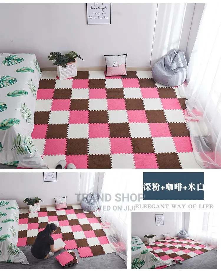 3D Carpet - Washable Spliced Carpet,Fall Resistant,Floor Mat