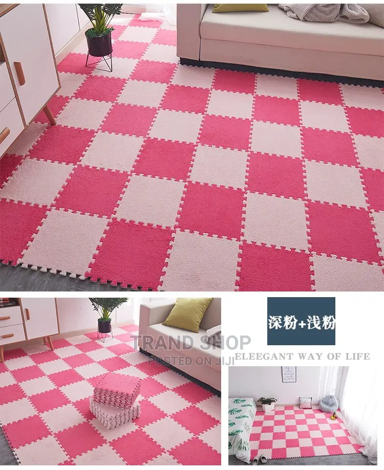 3D Carpet - Washable Spliced Carpet,Fall Resistant,Floor Mat