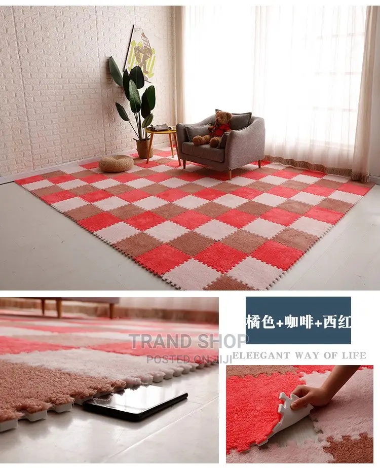 3D Carpet - Washable Spliced Carpet,Fall Resistant,Floor Mat