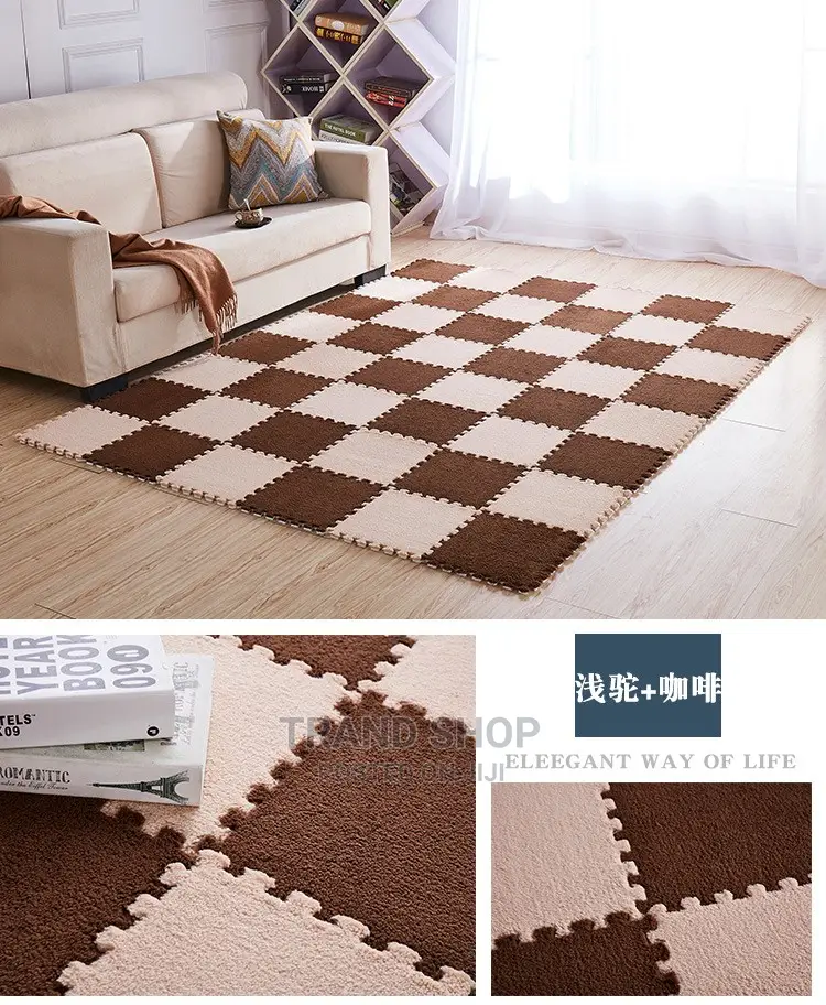 3D Carpet - Washable Spliced Carpet,Fall Resistant,Floor Mat