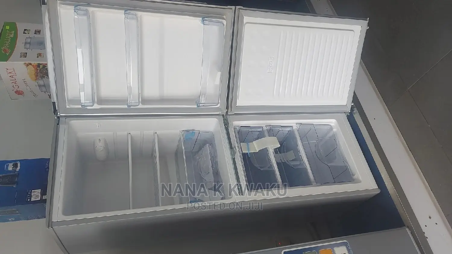 Nasco Nasd2-20 Double Door Fridge With Bottom Freezer